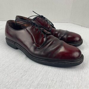 Allen Edmonds Leeds Burgandy Lace Up Formal Dress Shoes Mens Size 11